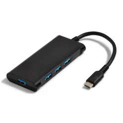 Usb Hubs<NXT Technologies 4-Port USB-C Hub, Black (NX60398)