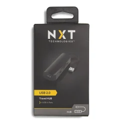 Usb Hubs<NXT Technologies ™ 4-Port USB 2.0 Hub, Black (NX56850)