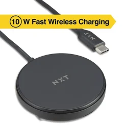 NXT Technologies ™ Wireless Magnetic Charger Bundle for Most Smartphones, Black (NX60457)