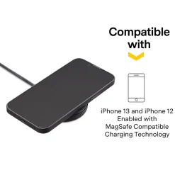 NXT Technologies ™ Wireless Magnetic Charger Bundle for Most Smartphones, Black (NX60457)