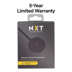 NXT Technologies ™ Wireless Magnetic Charger Bundle for Most Smartphones, Black (NX60457)