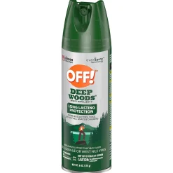 Pest Control<OFF! Deep Woods V Aerosol for Mosquitos, Alcohol Odor, 6 oz., 12/Carton (333242)