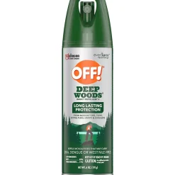 Pest Control<OFF! Deep Woods V Aerosol for Mosquitos, Alcohol Odor, 6 oz., 12/Carton (333242)