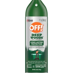 Pest Control<OFF!  Deep Woods V Aerosol for Mosquitos, Alcohol Odor, 6 oz. (333242)