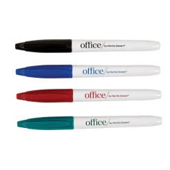 Martha Stewart Office by ™ Dry Erase Markers, 4 Pack, Assorted Colors (28549) Outlet