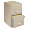 Clearance 2 Drawer Vertical File Cabinet, Putty/Beige, Letter, 18''D (17369) File Cabinets