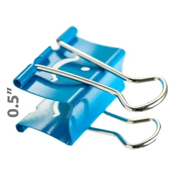 Officemate Smiling Face Medium Binder Clips, Assorted Colors, 36 Clips/Pack (31095) Clearance