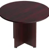 Clearance 42" Dia. Superior Laminate Round Conference Table, American Mahogany (TDSL42RAML) Conference Room Tables