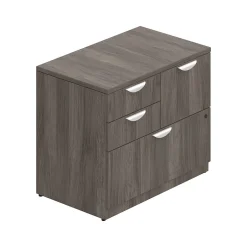 Outlet 29.5" Laminate Mixed Storage Unit with Lock with 4 shelves, Artisan Gray (TDSL3622MSF-AGL) Storage Cabinets