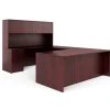 Hot Offices to Go Laminate Executive Desk Bundle, American Mahogany (TDOTG2-AML) Office Desks