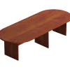 Sale Laminate Racetrack Conference Table, American Dark Cherry, 29 1/2"H x 120"W x 48"D Conference Room Tables