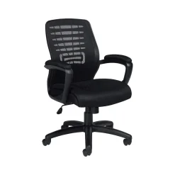 Best Mesh Back Fabric Manager Chair, Black (OTG11750B) Office Chairs