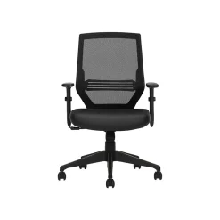 Best Mesh Back Luxhide Task Chair, Black (OTG12112B) Office Chairs