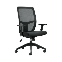 Hot Mesh Back Luxhide Task Chair, Black (OTG3191BL20) Office Chairs