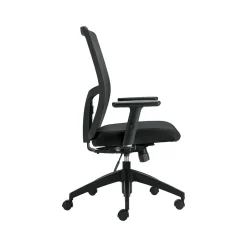 Hot Mesh Back Luxhide Task Chair, Black (OTG3191BL20) Office Chairs