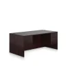 Hot Superior Laminate Double Pedestal Desk, BBF/FF, American Mahogany, 29 1/2"Hx71"Wx36"D Office Desks