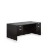 Hot Superior Laminate Double Pedestal Desk, BBF/FF, American Espresso, 29 1/2"Hx71"Wx36"D Office Desks