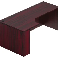 Clearance Superior Laminate Credenza with Left Corner Extension, American (TDSL7136CEL-AML) Office Desks