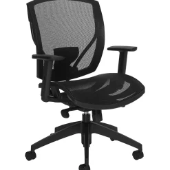 Sale Synchro-Tilter Task Chair, Mesh, Black (TDOTG11310B) Office Chairs
