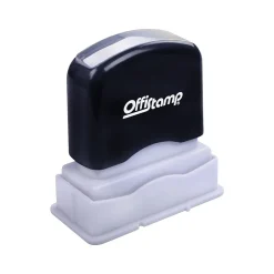 Offistamp Pre-Inked PAID Rectangle Stamp, Red Ink (034504) Clearance