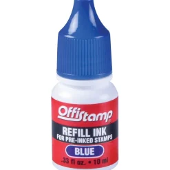 Offistamp Pre-Inked Stamp, Blue Ink Refill Outlet
