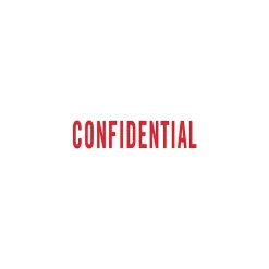 Offistamp ® Pre-Inked Stamper, "Confidential", Red Ink Hot