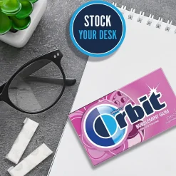 Gum & Mints<Orbit Sugar Free Gum, Bubblemint, 12/Box (WMW21489)