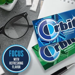 Gum & Mints<Orbit Variety Box Sugar Free Gum, Assorted Flavors, 12.8 oz., 252 Pieces/Pack, 18/Pack (220-00568)
