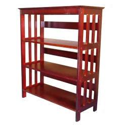 Discount ® Home Decorators Collection 3 Tier Rubberwood Bookcase, Cherry Bookcases
