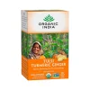 Tea<Organic India Decaf Tulsi Turmeric Ginger Tea Bags, 18/Box (801541512324)