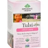 Tea<Organic India Tulsi Decaf Sweet Rose Tea Bags, 18 /Box (71555-MP)