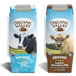 Milk & Creamer<Organic Valley Aseptic Single Serve Milk Variety Pack, 8 Oz, 24/Pack (600-00724)