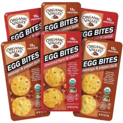 Fresh Groceries<Organic Valley Egg Bites Variety Pack, 4oz, 6/Carton (600-03001)