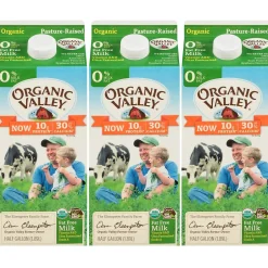 Milk & Creamer<Organic Valley Skim Milk, 64 oz., 3/Pack (307-00350)