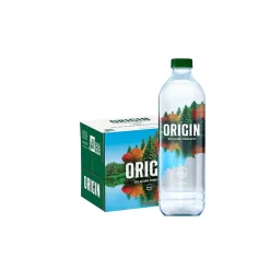 Bottled Water<Poland Spring ORIGIN, 100% Natural Spring Water, 900 mL, Recycled Plastic Bottle (12 Count)