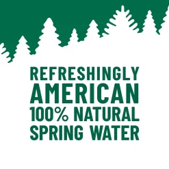 Bottled Water<Poland Spring ORIGIN, 100% Natural Spring Water, 900 mL, Recycled Plastic Bottle (12 Count)