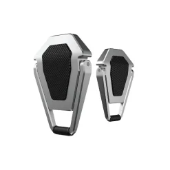 OTM Essentials 2.77" x 0.6" Aluminum Laptop Kickstand, Silver/Black (OB-A2F)