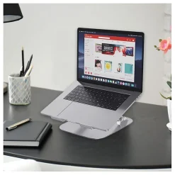OTM Essentials Aluminum Adjustable Laptop Riser Stand, Gray (OB-A2A)