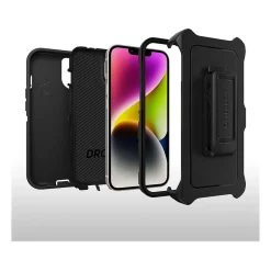 Cell Phone Cases<OtterBox Defender Series Black Rugged Case for iPhone 14 Plus (77-88362)
