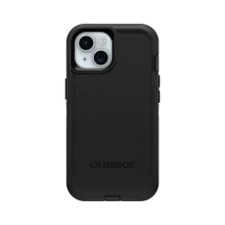 Cell Phone Cases<OtterBox Defender Series Case for iPhone 15/14/13, Black (77-92554)