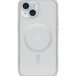 Cell Phone Cases<OtterBox Symmetry for MagSafe Case, iPhone 15/14/13, Shock Absorbing, Clear (77-93109)