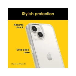 Cell Phone Cases<OtterBox Symmetry Series Phone Case for iPhone 15/14/13, Clear (77-92674)