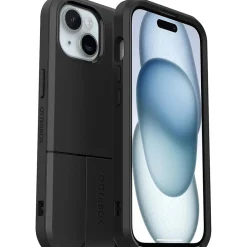 Cell Phone Cases<OtterBox uniVERSE rugged Case for iPhone 15, Shock Absorbing, Black (77-92676)