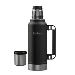 Outdoors Professional Stainless Steel Vacuum Insulated Termo Classic Water Bottle, 33 oz., Black (OUTD9355)