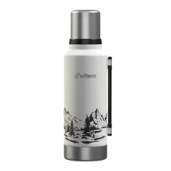 Outdoors Professional Stainless Steel Vacuum Insulated Termo Classic Water Bottle, 33 oz., White Mountains (OUTD9386)