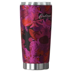 Outdoors Professional Stainless Steel Double-Walled Vacuum Insulated Classic Tumbler, 20 oz., Tropical Purple (OUTD9317)