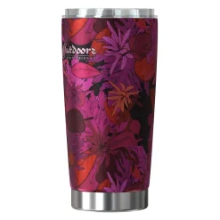 Outdoors Professional Stainless Steel Double-Walled Vacuum Insulated Classic Tumbler, 20 oz., Tropical Purple (OUTD9317)