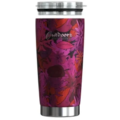 Outdoors Professional Stainless Steel Double-Walled Vacuum Insulated Classic Tumbler, 20 oz., Tropical Purple (OUTD9317)