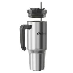 Outdoors Professional Stainless Steel Double-Walled Vacuum Insulated Tumbler with Straw, 30 oz., Silver (OUTD9034)