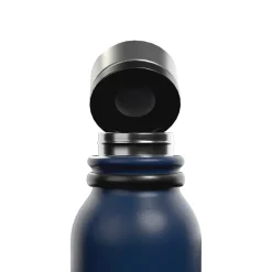 Water Bottles<Outdoors Professional Stainless Steel Double-Walled Vacuum-Insulated Travel Bottle, 20 oz., Navy Blue (OUTD9263)